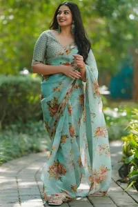 flower_designer_pista_color_wedding_saree
